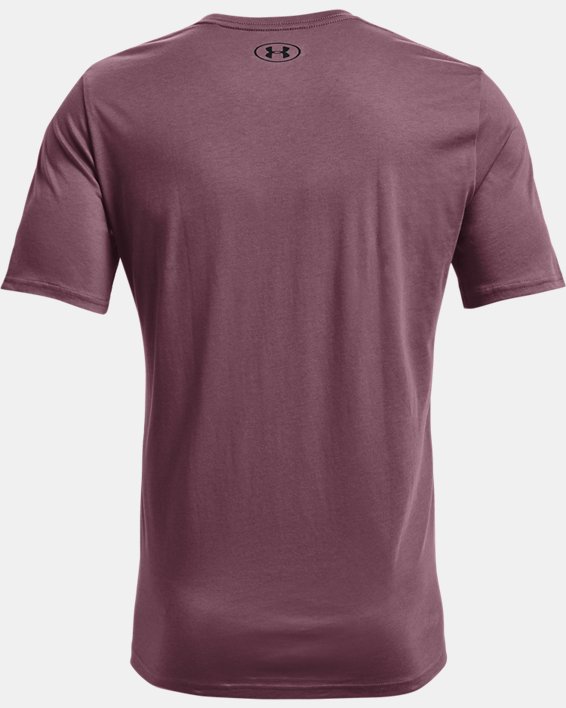 Men's UA Sportstyle Logo Short Sleeve, Purple, pdpMainDesktop image number 5